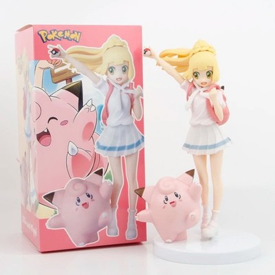 Pokemon Lillie with Clefairy Anime Action Figure Toys 19CM