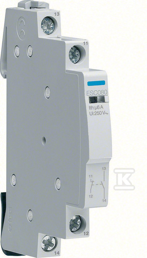 Hager - Contact Auxiliaire - 6A - 1F+1O - ESC080 - Image 3