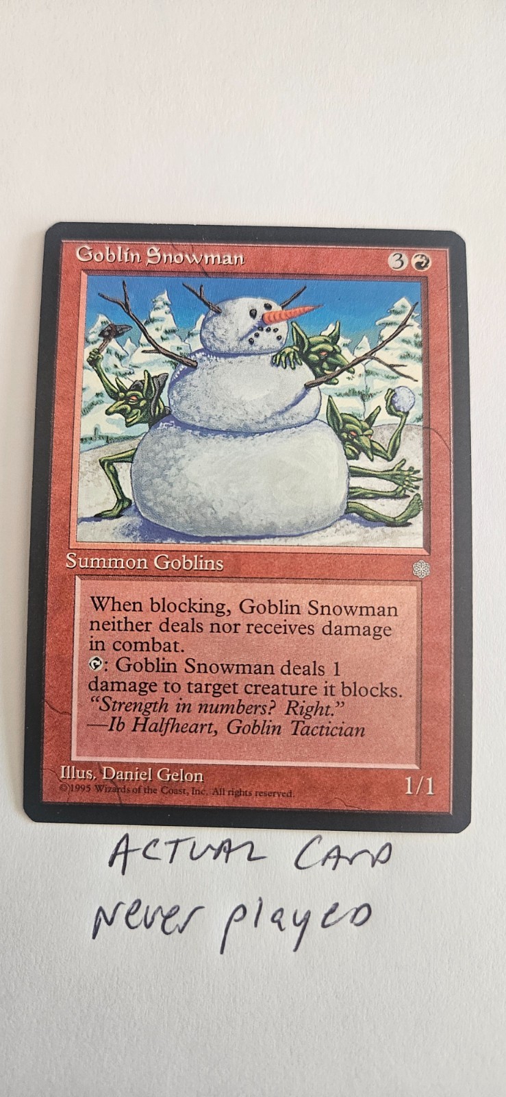 GOBLIN SNOWMAN  : 1996 ALLIANCE
