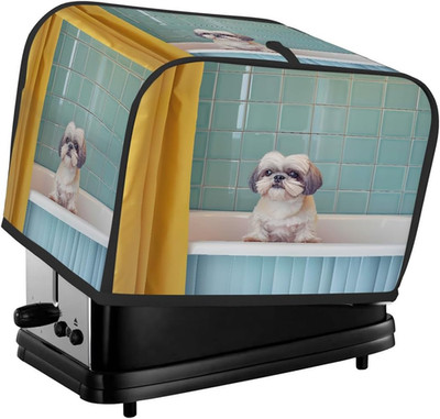 4 Slice Toaster Cover Animal Bath Dog Bread Machine Cover Lightweight with Top H