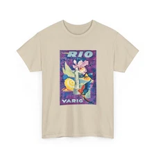 Vintage Travel T-Shirt Rio Retro Travel Poster Shirt  Unisex Vacation Tee
