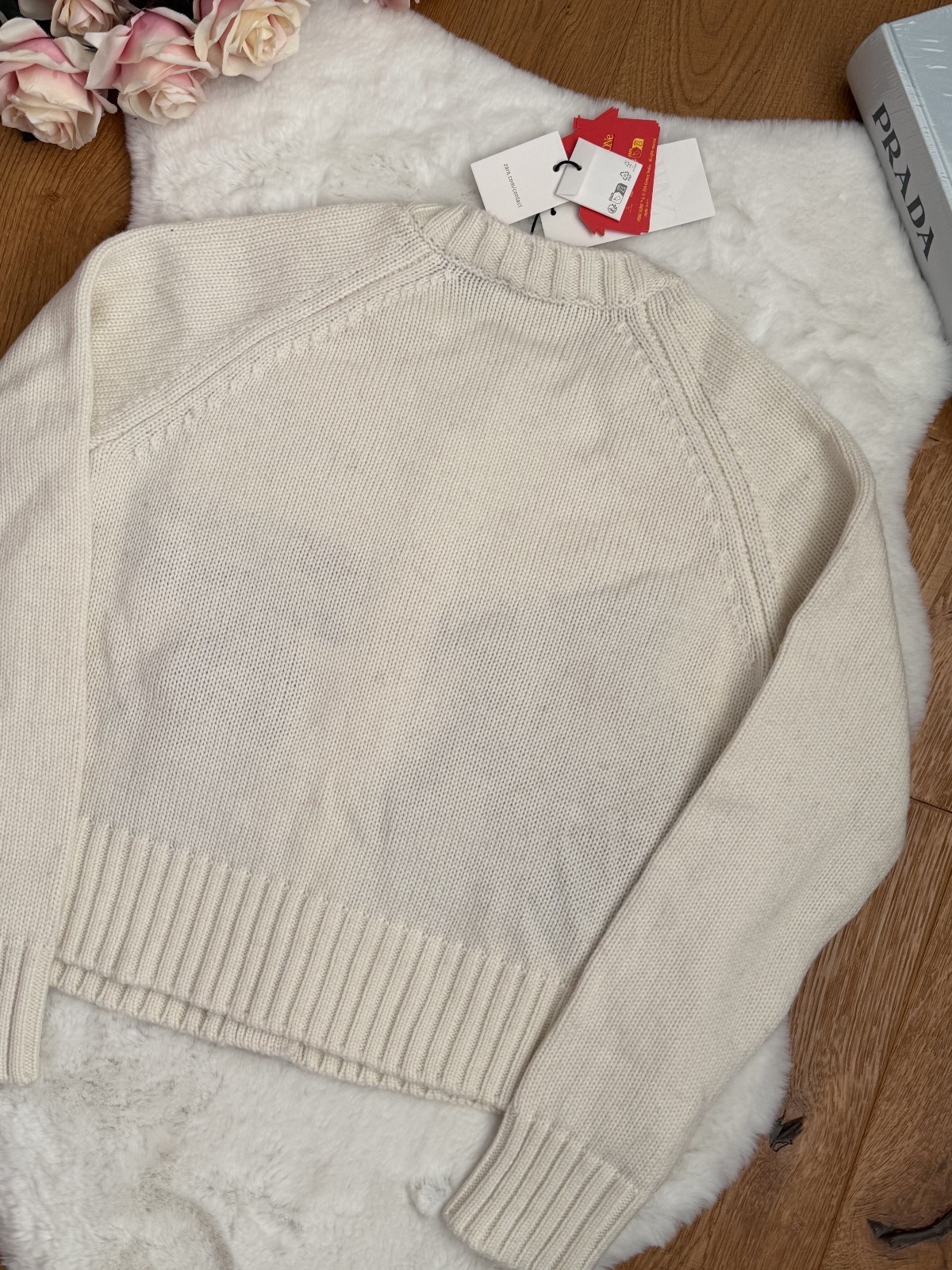 Zara x Home Alone White Logo Wool Character Cardigan Jumper size S Small Womens thumbnail 17