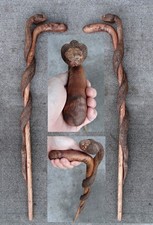 Hand carved snake design wooden walking stick for men women walking cane gf