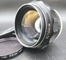 CLEAN MINOLTA MC ROKKOR PG 58MM F1.2 MF HAWK EYE PRIME LENS MC/ MD MOUNT