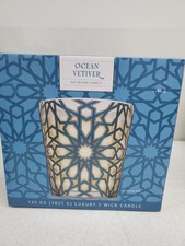 NEW Mayfield Candle Company Ocean Vetiver Soy Scented Large Glass Jar 135oz