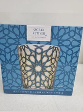 NEW Mayfield Candle Company Ocean Vetiver Soy Scented Large Glass Jar 135oz