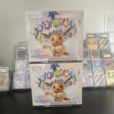 Pokémon Prismatic Evolutions Elite Trainer Box x2 2024 (Lot of 2!)
