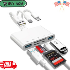 5 in 1 USB 3.0 OTG Memory Card Reader Adapter USB C Lightning SD TF Card Reader