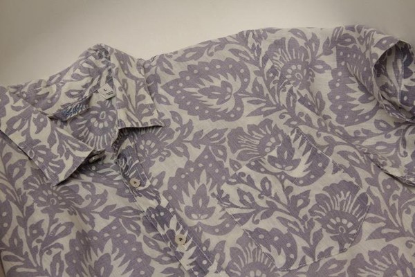 Men Boden Shirt Lilac Linen 40 /L / 48