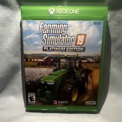 Farming Simulator 19 Platinum Edition Microsoft Xbox One Game w/ Case E