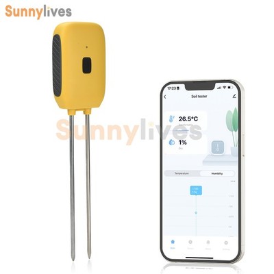 Waterproof Tuya Bluetooth Smart Soil Moisture Meter Temperature &Humidity Sensor