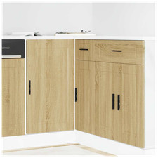 Kitchen Base Cabinet Sonoma Oak 86x46x81.5cm Engineered Wood Wall-Mounted Shelf