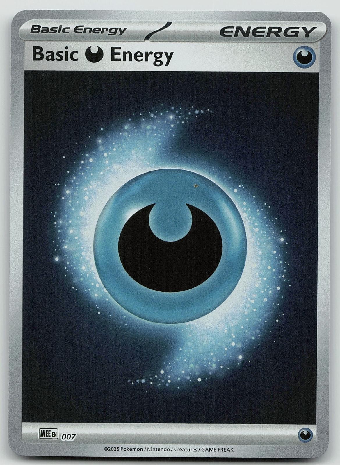 Pokemon Basic Darkness Energy - 007 7 Mega Evolution Energies Reverse Holo NM