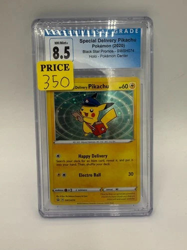 CGC 8.5 Special Delivery Pikachu SWSH074 Holo Promo Black Star Pokemon 2020
