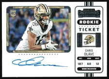 2022 Panini Contenders Rookie Ticket CHRIS OLAVE Variation Rookie Auto #109
