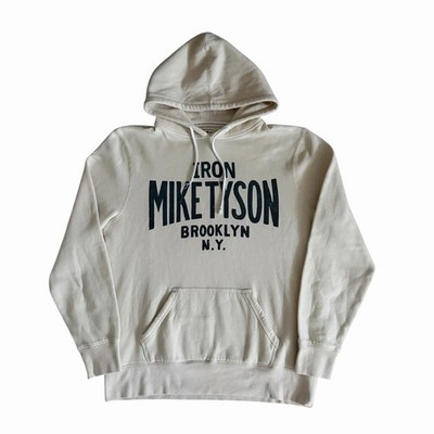 Roots of Fight Men s Iron Mike Tyson Brooklyn Pullover Hoodie Cream Size XL
