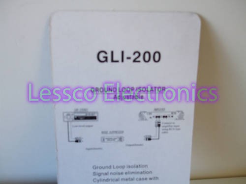 GLI-200 Ground Loop Isolator Amp Whine Noise Filter - Picture 2 of 2