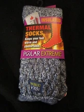 1 Pair Women Polar Extreme Thermal Socks 5-9 Blue