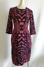 Maggy London Dress 3/4 Sleeve Sheath Back Zip Knee Length Size 2