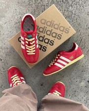 adidas JAPAN Womens Leather Sneakers Better Scarlet  Multiple Sizes  Expedited