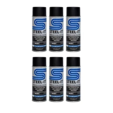 STEEL-IT Black Polyurethane 6 Pack