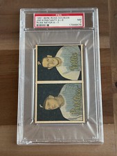 1951 Berk Ross Doubles Jim Konstanty 4-6, Russ Meyer 4-7 - PSA 7
