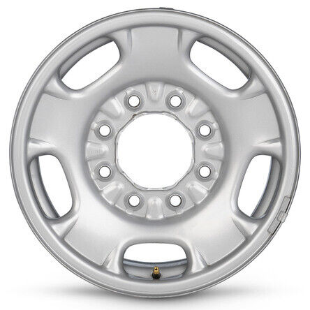 Genuine OEM Take-Off Wheel For 2011-2023 GMC Sierra 3500 17" Silver Steel Rim - Picture 1 of 9