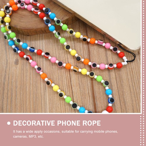 Phone Chain Holder Phone Hanging Rope Beaded Phone Wrist Strap - Zdjęcie 2 z 12