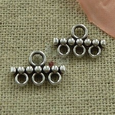 Free Ship 300 pcs tibetan silver nice connectors 14x9mm L-2810