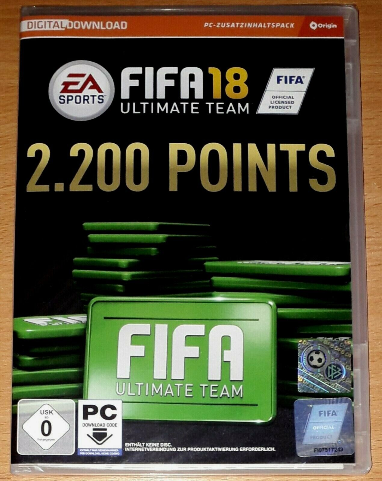 FIFA 18 2200 FUT POINTS PC : : PC & Video Games