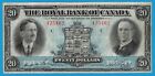 Royal Bank of Canada 1927 $20 Chartered Note Ch-630-14-12 - Very Fine