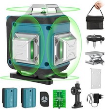 Niveau Laser Autonivelant Vert 4 x 360° Laser Chantier 4D 16 Lignes Auto nivelle