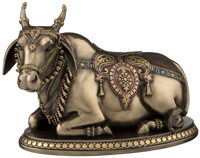 New Nandi Statue Gatekeeper of Shiva & Parvati Hinduism Hindu Sacred Bull 6.2'' H