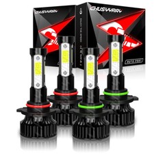 4x Chusyyray 9005 9006 Combo Led Headlight High Low Beam Bulbs 6000k Cool White