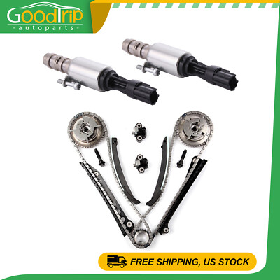 Timing Chain Kit Cam Phaser VCT Selenoid For 2004-2008 Ford F-150 5.4L