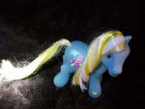 My Little Pony G3 Bluepony Yellow White Hair Beautiful Ebay