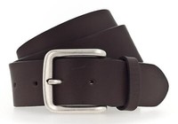 Mustang Leather Belt W110 GüRtel Darkbrown Dunkelbraun Neu