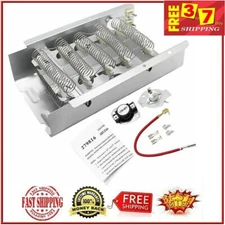 Whirlpool Kenmore W10724237 Dryer Heating Element With Thermostat - NEW OEM Part