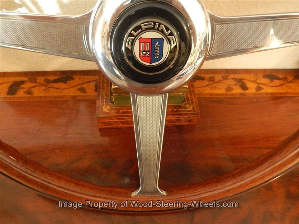 BMW E9 3.0 CSI - 3.0 CSL ALPINA Volante Madera NARDI 40 cm BMW Botón Bocina Foto 4 de 4