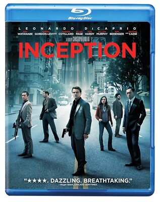 Inception BLU-RAY Christopher Nolan DISC & COVER ART ONLY NO CASE NEW UNUSED 
