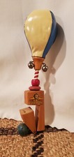 Vintage 1950's Punching Bag "Baby's Punch" Wooden Clamp Crib Playpen Toy