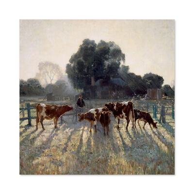 Elioth Gruner Frühling Frost Wandbild Leinwanddruck 24 x 24 Zoll
