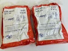 (2) STEARNS SOLAS Thermal Protective Aid Type ITP1 Boat Raft Survival Pack