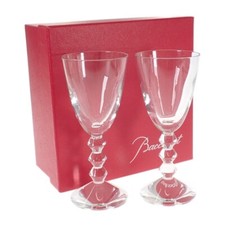 Baccarat Vega Wine Glasses Pair Set of 2 Tableware Crystal ISY