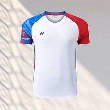 2024 New yy Men's Badminton T-Shirt Tennis clothes Polyester Sport Run Tops