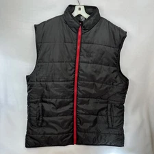 Vintage Enyce Mens 5x Black Red Puffer Vest Urban Streetwear 1990's 