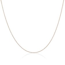 Rose Gold Plated Sterling Silver 14-28 Inch Prince of Wales Chain