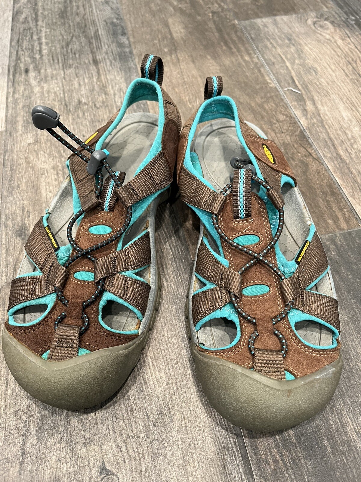 KEEN Venice H2 Brown Leather women Sport Sandals Waterproof Hiking