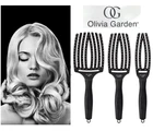 Olivia Garden FingerBrush COMBO  Blend of Boar and Nylon Bristles Hair Brush