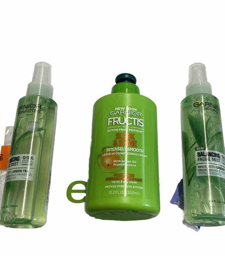 1 Garnier Fructis Sleek & Shine Leave-in Conditioning Cream 2 Facial Mist New - Imagen 1 de 8